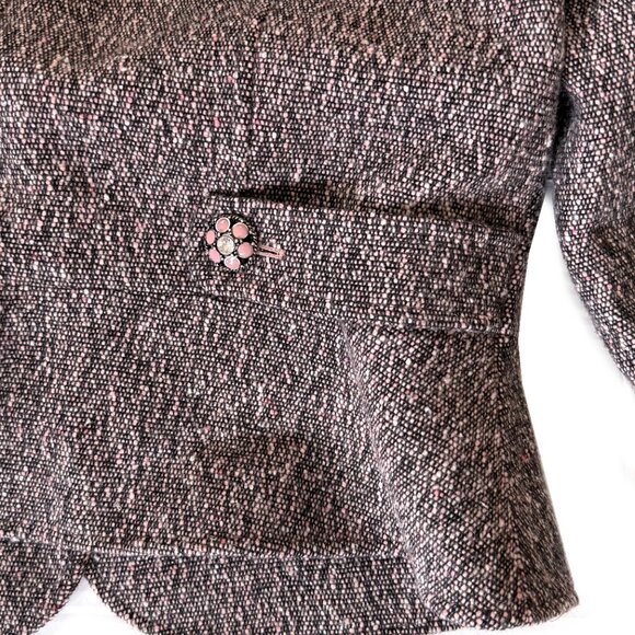 Tahari Cropped Tweed Blazer - Picture 6 of 12